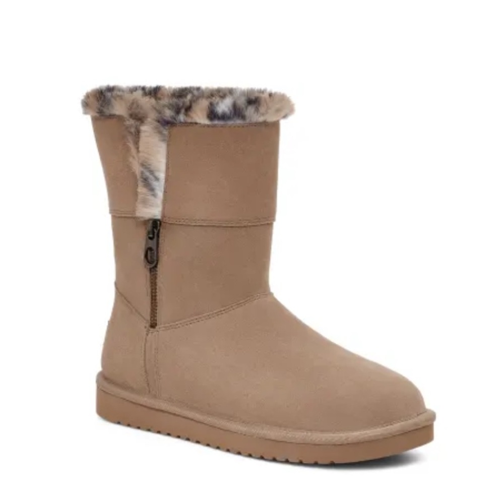 Koolaburra by Ugg Sizes 9 Aribel Short  Leopard Suede Boots